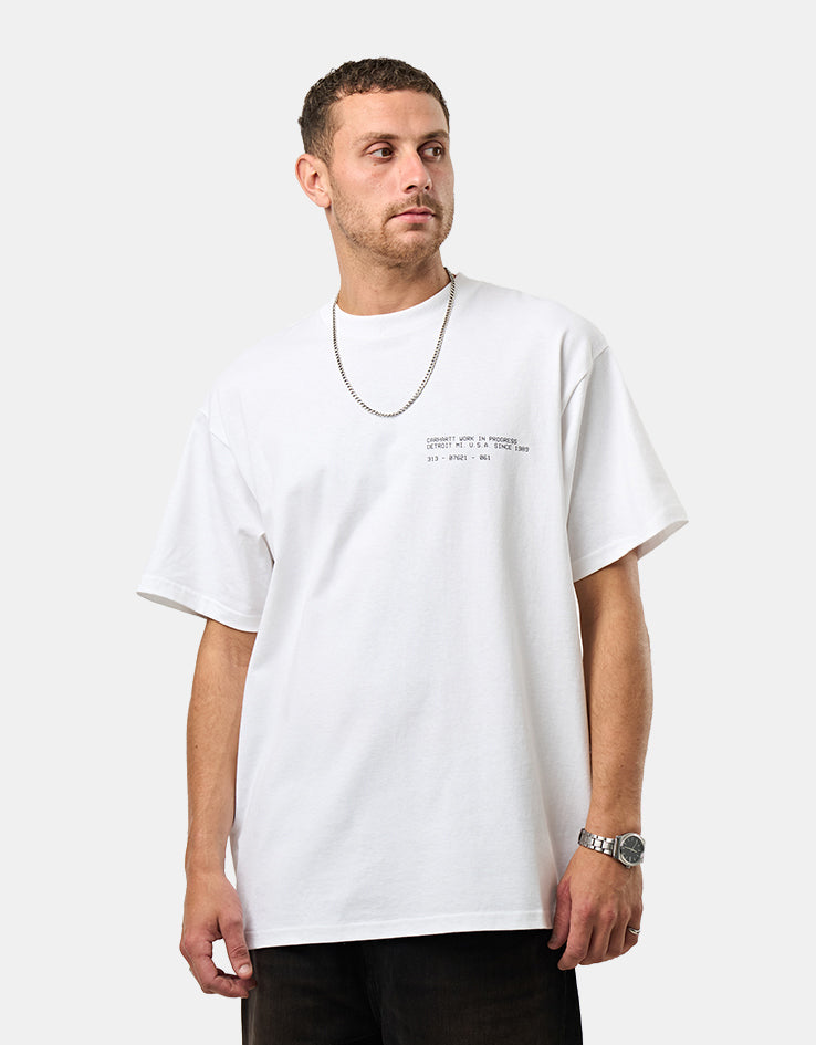 Carhartt WIP S/S Feather Progress T-Shirt - White