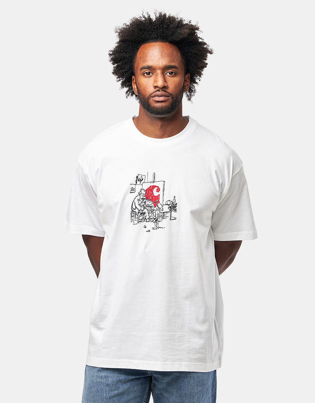 Carhartt WIP S/S Old Painter T-Shirt - White