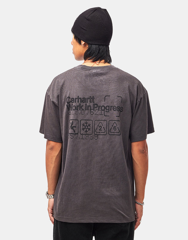 Carhartt WIP S/S Boxed T-Shirt - Soot (Garment Dyed)