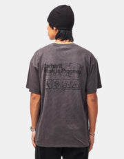 Carhartt WIP S/S Boxed T-Shirt - Soot (Garment Dyed)