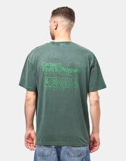 Carhartt WIP S/S Boxed T-Shirt - Dark Scarab (Garment Dyed)