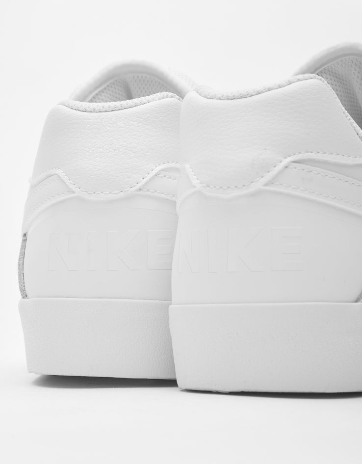 Nike SB Delta Force Vulc Skate Shoes - White/White-White
