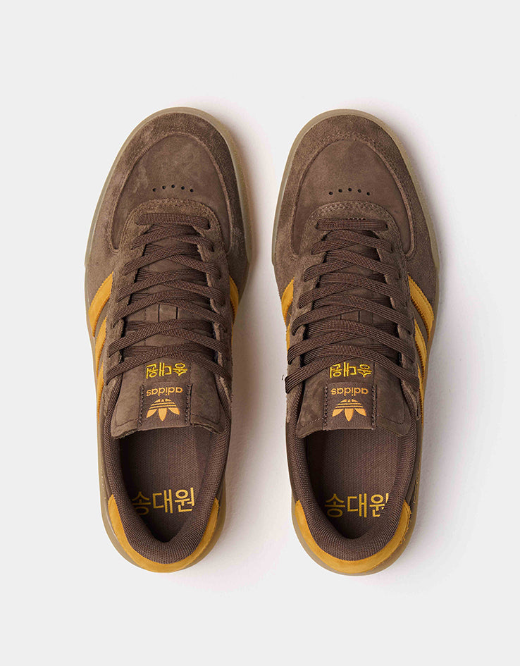 adidas x Daewon Glenburn Skate Shoes - Earth Strata/Crew Yellow/Gum
