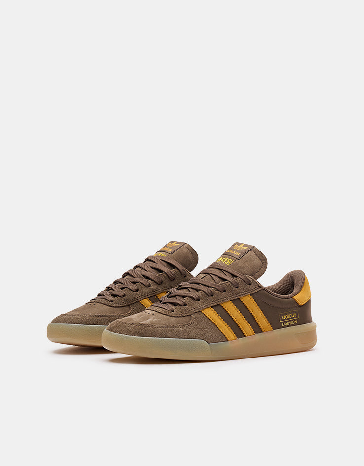 adidas x Daewon Glenburn Skate Shoes - Earth Strata/Crew Yellow/Gum