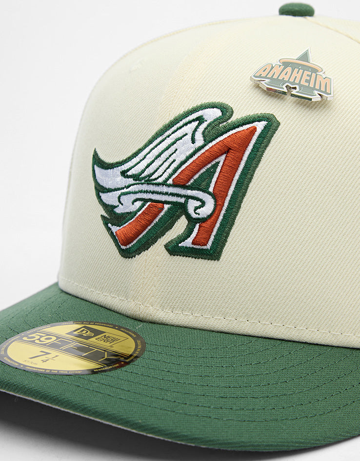 New Era Anaheim Angels MLB Pin 59FIFTY® Fitted Cap - Dark Green