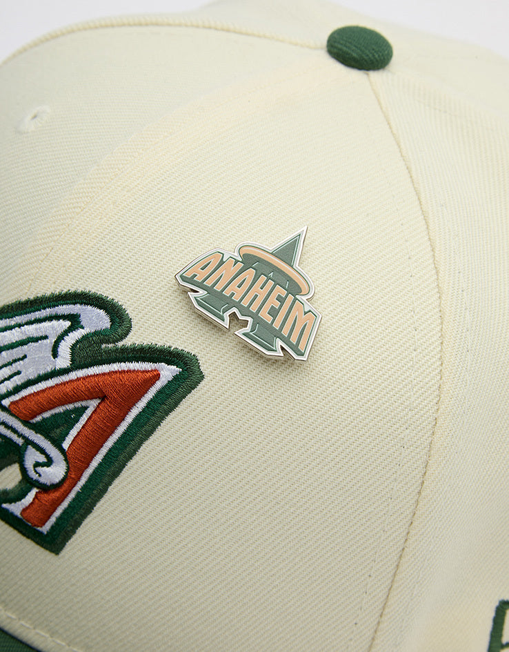 New Era Anaheim Angels MLB Pin 59FIFTY® Fitted Cap - Dark Green