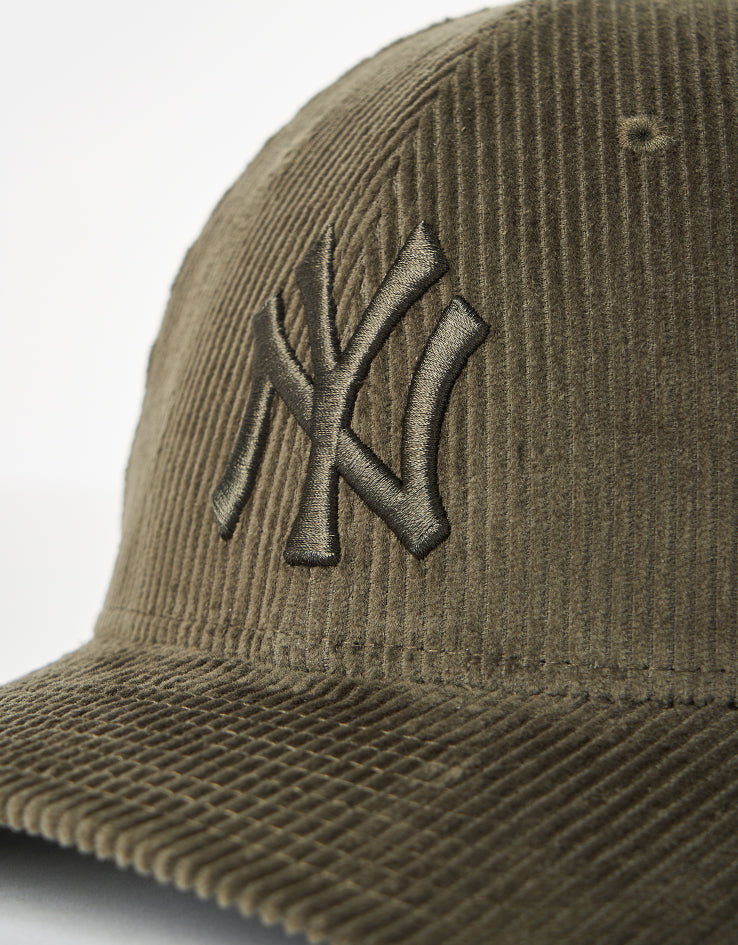 New Era New York Yankees Cord 9FORTY® M Crown Snapback Cap - Olive