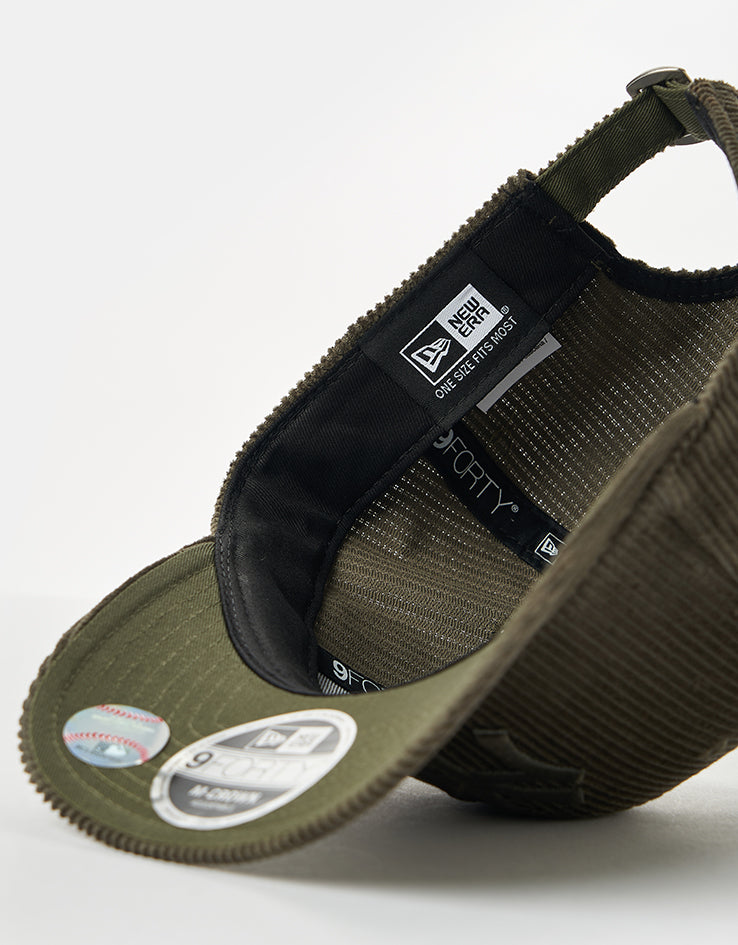 New Era New York Yankees Cord 9FORTY® M Crown Snapback Cap - Olive