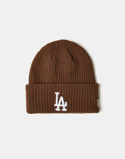 New Era Los Angeles Dodgers Wide Cuff Beanie - Deep Auburn