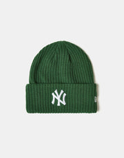 New Era New York Yankees Wide Cuff Beanie - Dark Green