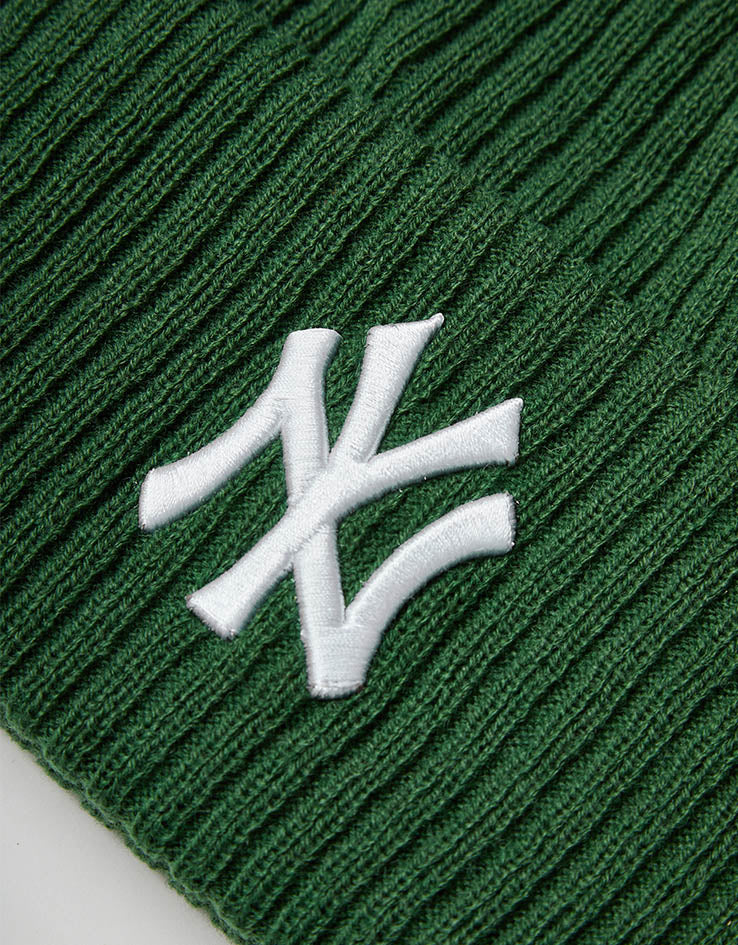 New Era New York Yankees Wide Cuff Beanie - Dark Green