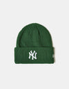 New Era New York Yankees Wide Cuff Beanie - Dark Green