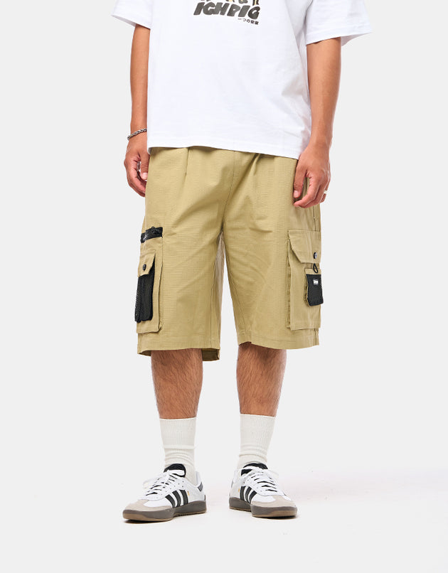 ICHPIG Ripstop Terrain Cargo Shorts - Khaki