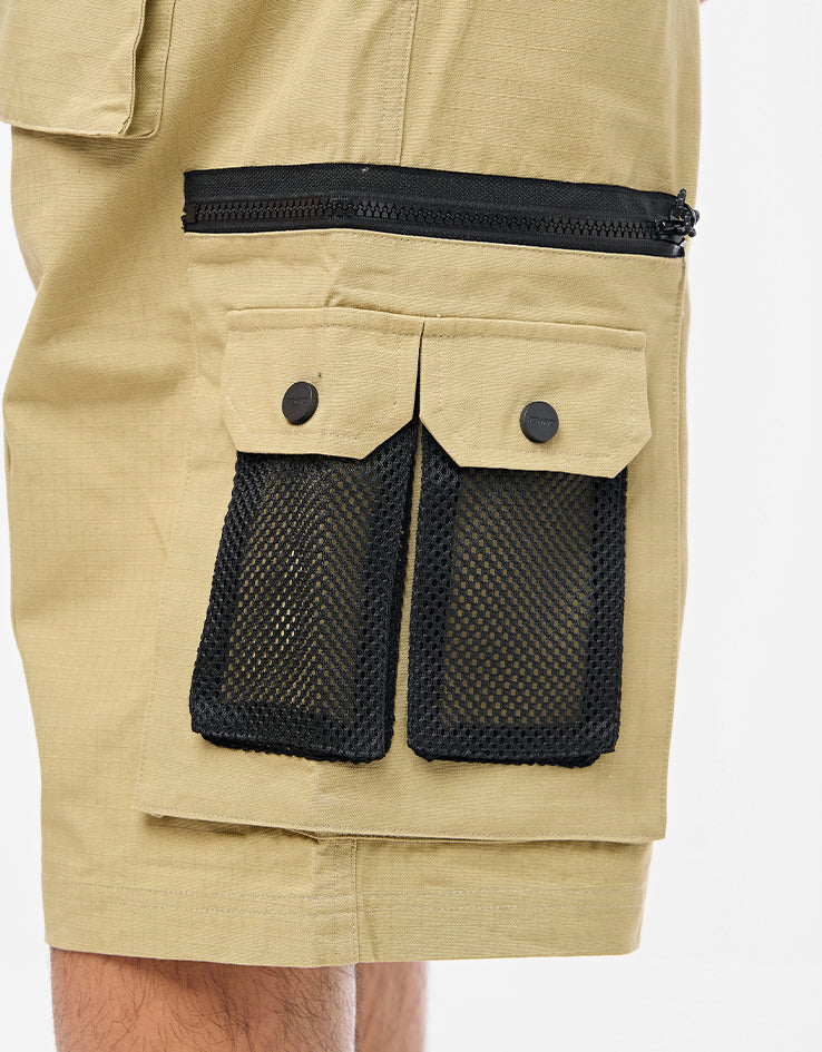 ICHPIG Ripstop Terrain Cargo Shorts - Khaki