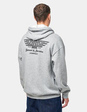 Brixton Ewing Pullover Hoodie - Heather Grey