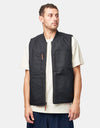 Brixton Builders Abraham Reversible Vest - Black/Olive Surplus