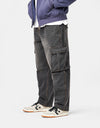 ICHPIG Warrior Cargo Jeans - Faded Black