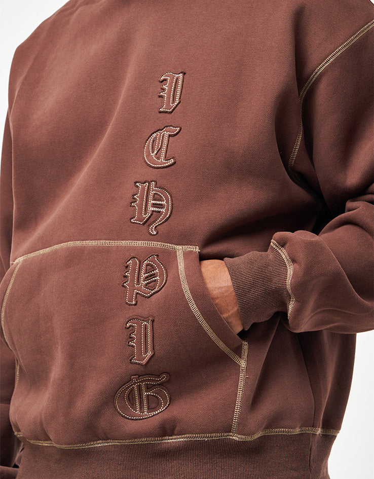 ICHPIG Legions Cordless Pullover Hoodie - Chocolate