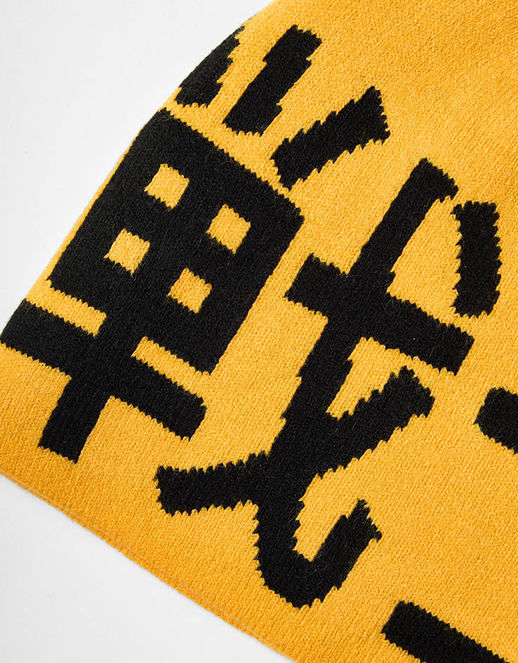 ICHPIG Warrior Reversible Skully Beanie - Yellow