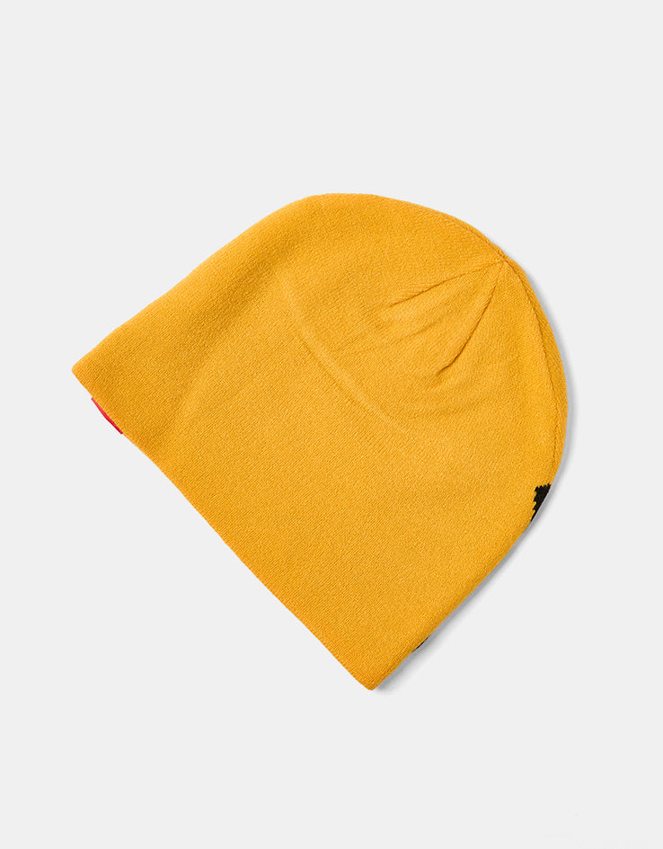 ICHPIG Warrior Reversible Skully Beanie - Yellow