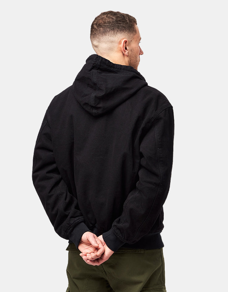 Dickies Hilham Lined Denim Hooded Bomber - Black