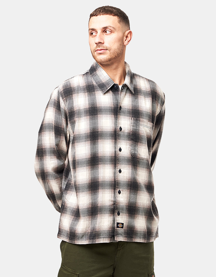 Dickies Gulfport L/S Flannel Shirt - Black