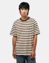Dickies Stripe T-Shirt - Chocolate Brown