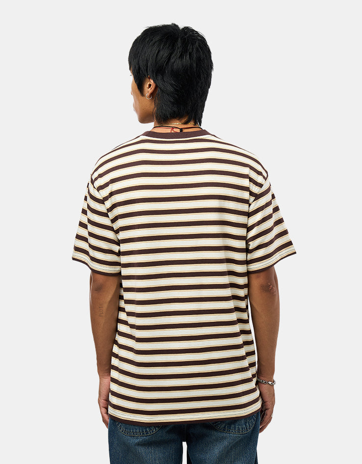 Dickies Stripe T-Shirt - Chocolate Brown