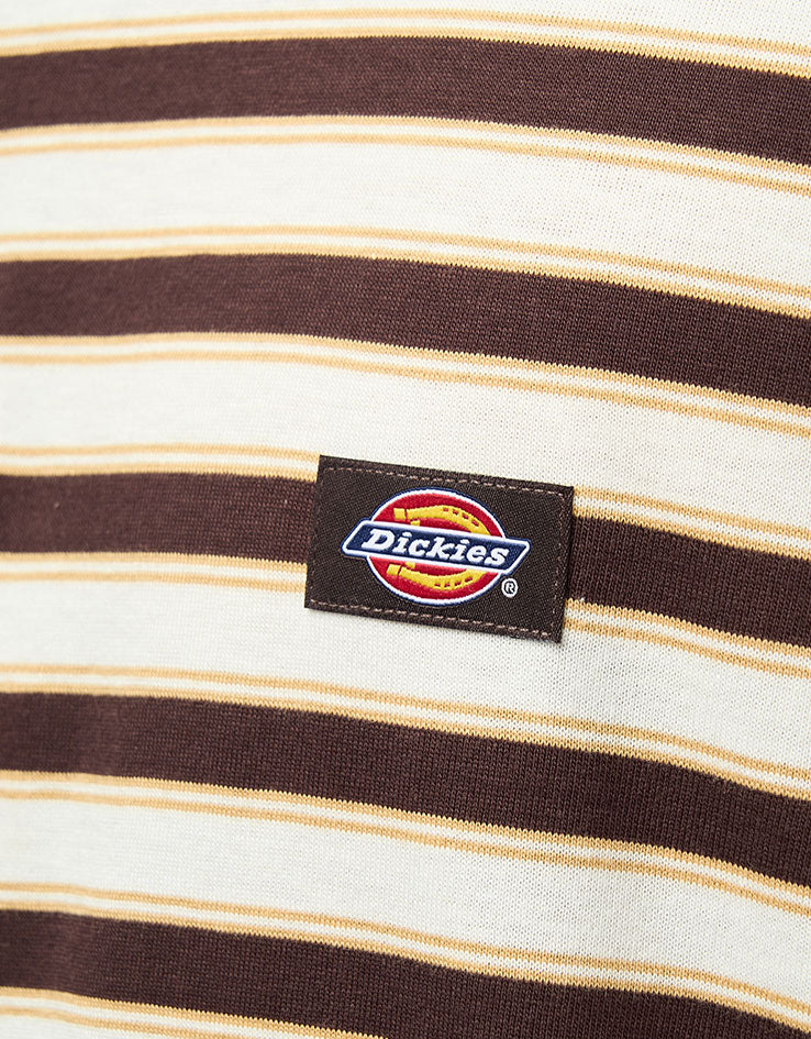 Dickies Stripe T-Shirt - Chocolate Brown