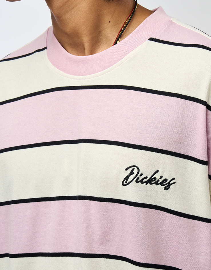 Dickies Embroidery Stripe T-Shirt - Ecru