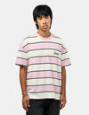 Dickies Embroidery Stripe T-Shirt - Ecru