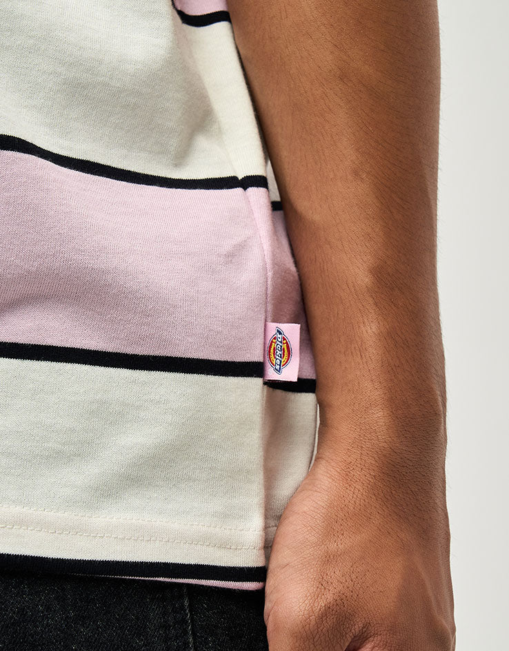 Dickies Embroidery Stripe T-Shirt - Ecru
