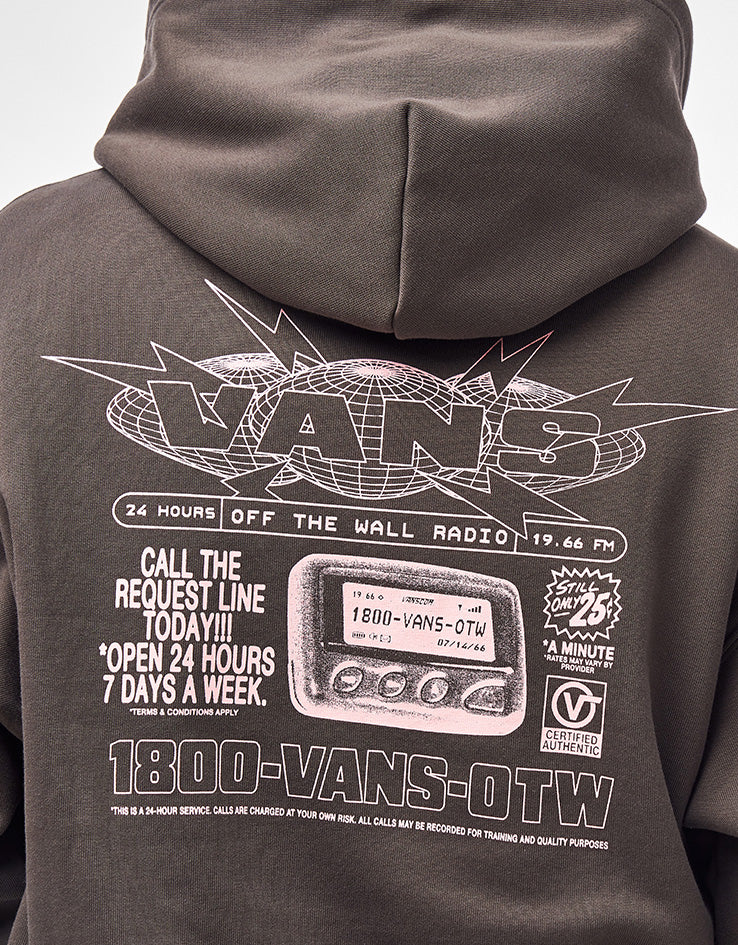 Vans Hotline Radio Pullover Hoodie - Faded Black
