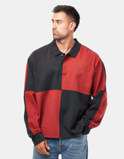 Vans Check L/S Rugby Knit - Poppy Ember