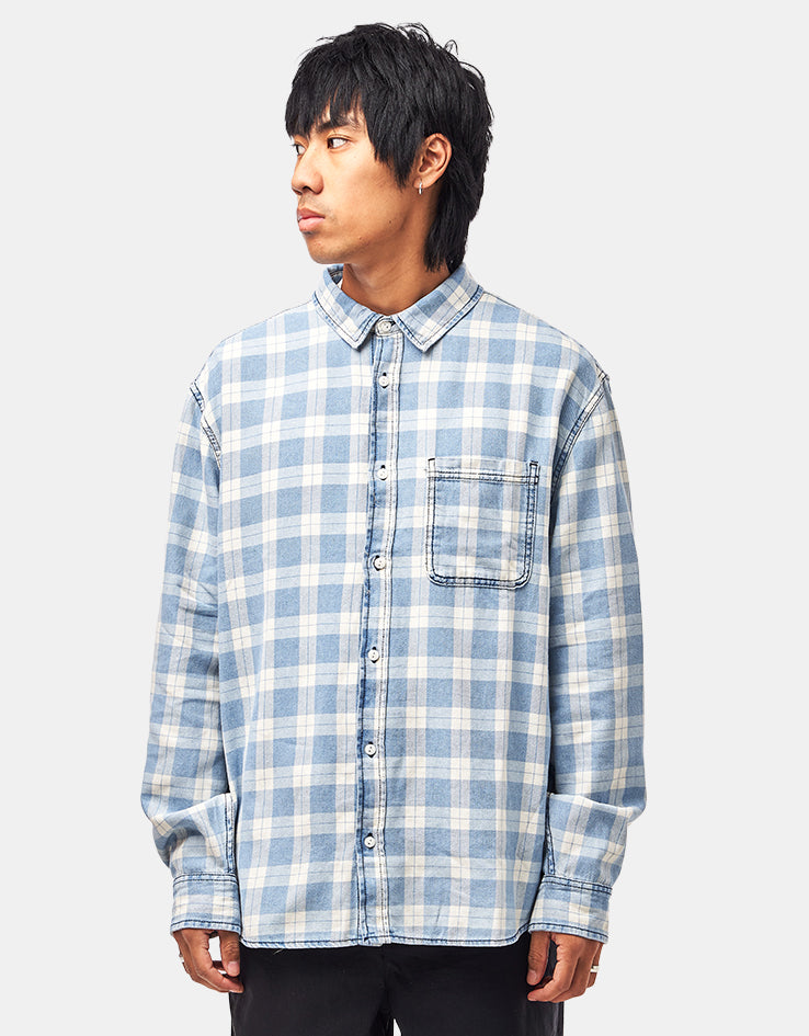 Vans Lawson Vintage Indigo L/S Shirt - Bleach Indigo