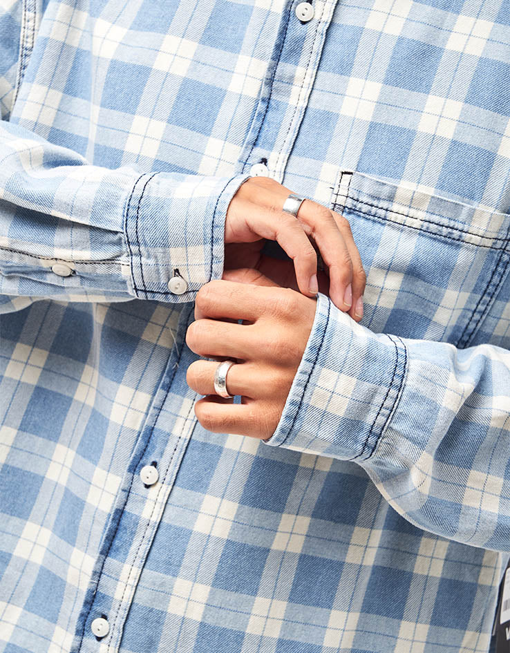 Vans Lawson Vintage Indigo L/S Shirt - Bleach Indigo