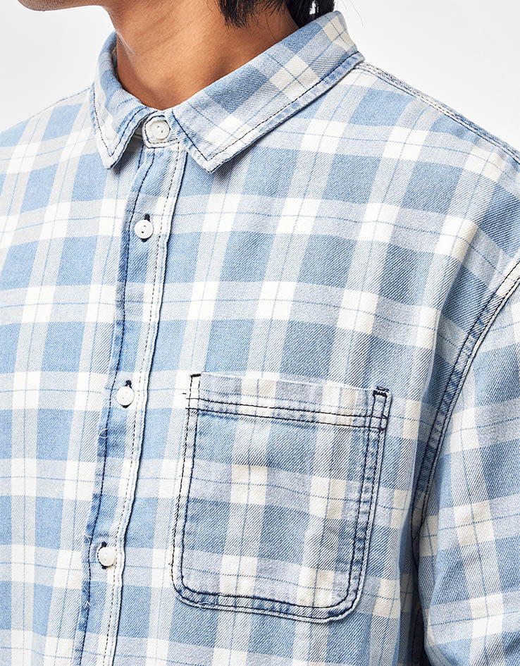 Vans Lawson Vintage Indigo L/S Shirt - Bleach Indigo