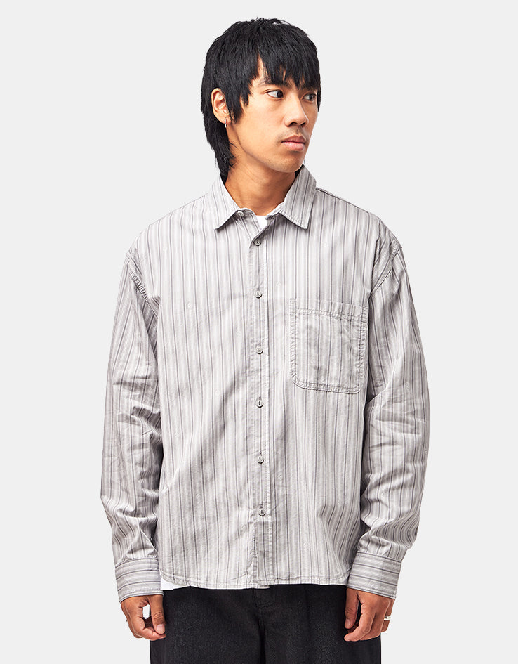 Vans x Rowan Z Stripe L/S Woven - Light Grey