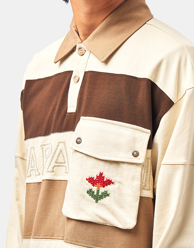 Napapijri Bloom L/S Polo Shirt - Putty