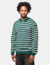 Parlez Crossfield L/S Polo Knit - Deep Green