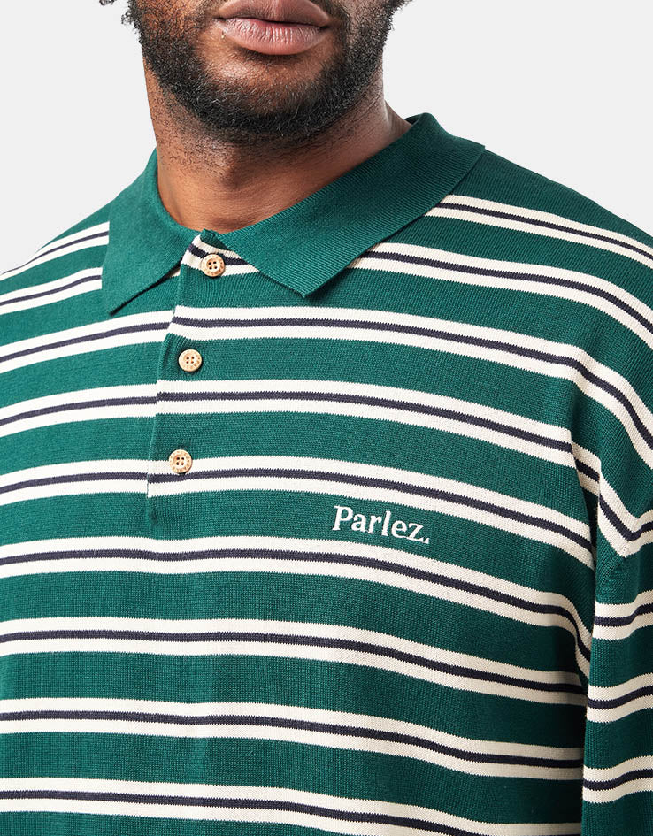 Parlez Crossfield L/S Polo Knit - Deep Green