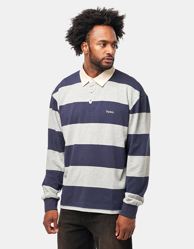 Parlez Ruck L/S Rugby Shirt - Midnight