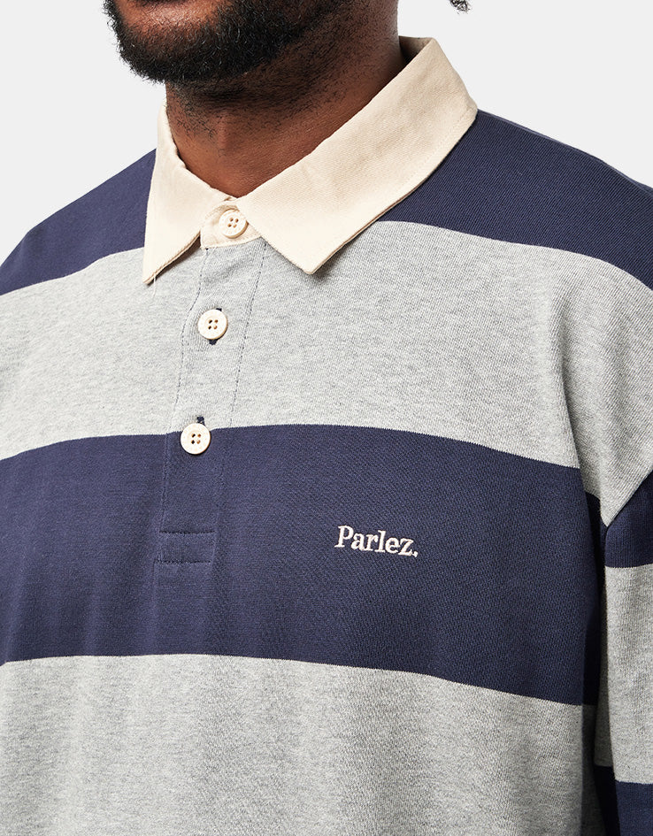 Parlez Ruck L/S Rugby Shirt - Midnight