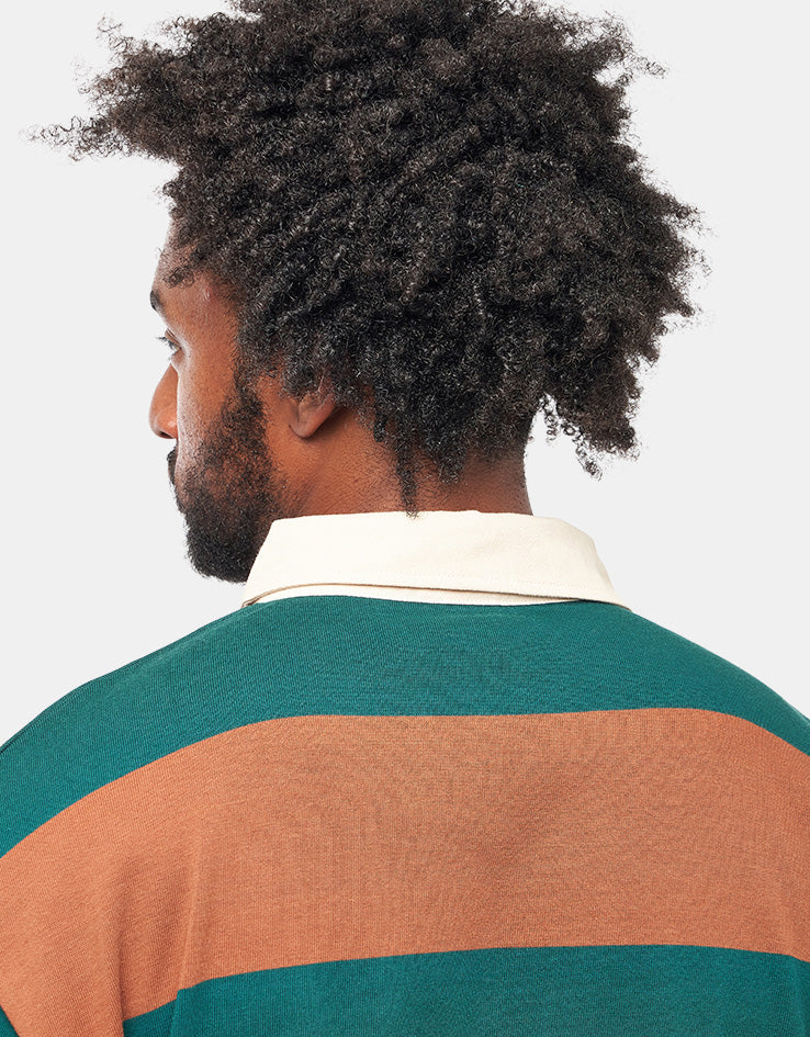 Parlez Ruck L/S Rugby Shirt - Deep Green