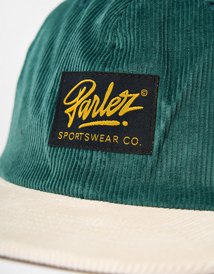 Parlez Chester 6 Panel Cap - Deep Green