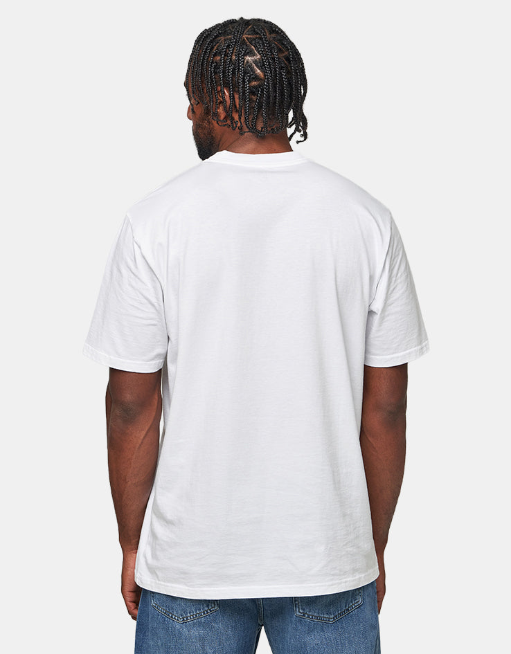 Carhartt WIP S/S Slingshot T-Shirt - White (Heavy Enzyme Wash)
