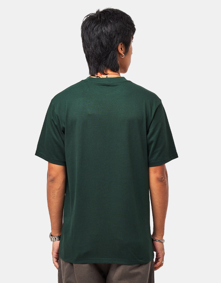 Carhartt WIP S/S Script T-Shirt - Dark Scarab/Palisander