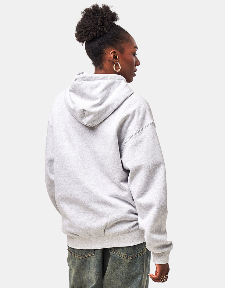 HUF Classic Arch Full Zip Hoodie - Heather Grey/Navy