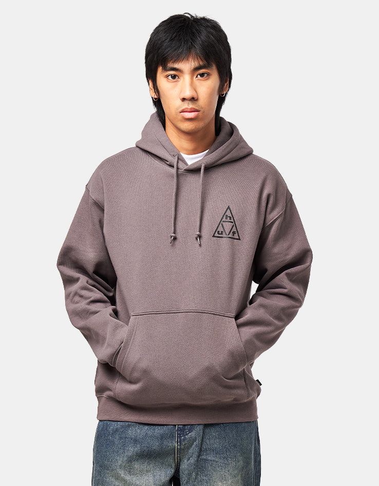 HUF Triple Triangle Pullover Hoodie - Dark Earth/Black