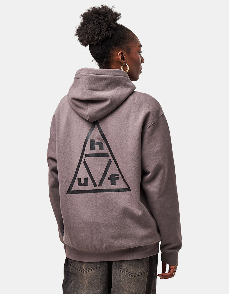 HUF Triple Triangle Pullover Hoodie - Dark Earth/Black